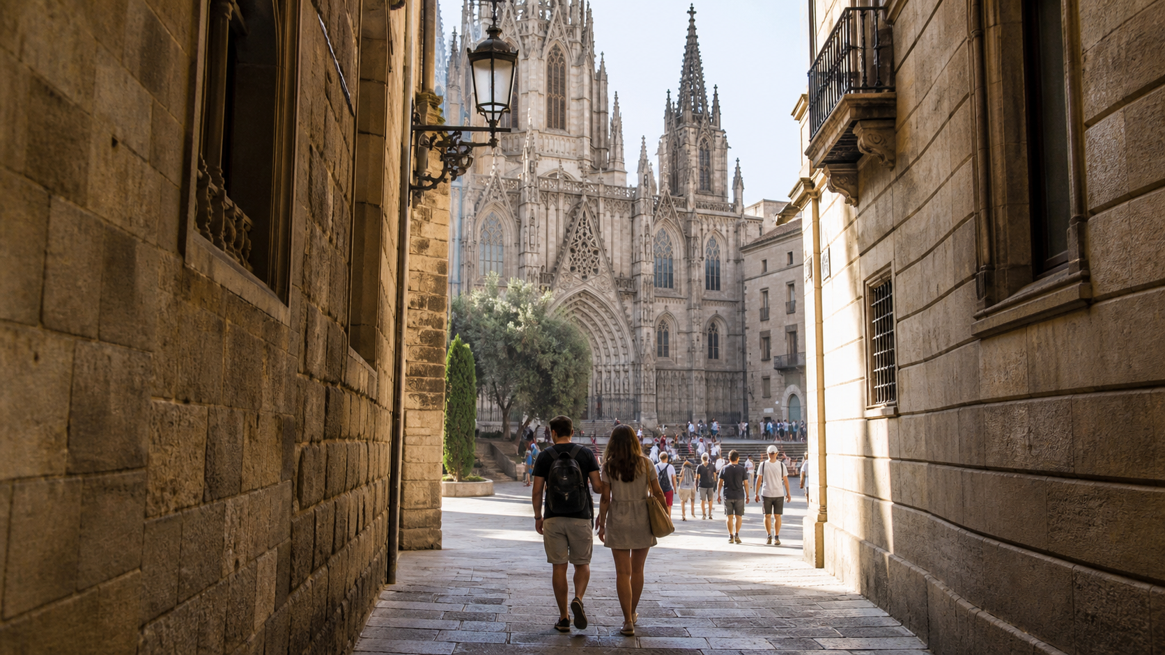 Morning walk through Barcelona’s Gothic Quarter