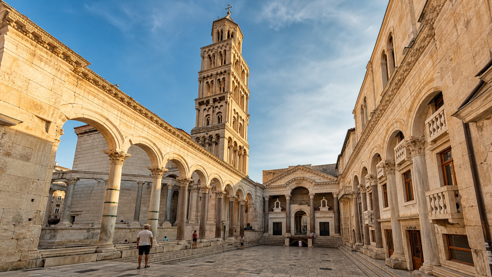 Peristyle and Cathedral of Saint Domnius in Split